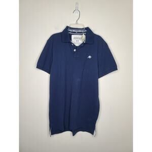 NWT Aeropostale blue short sleeve polo shirt with distressing - medium